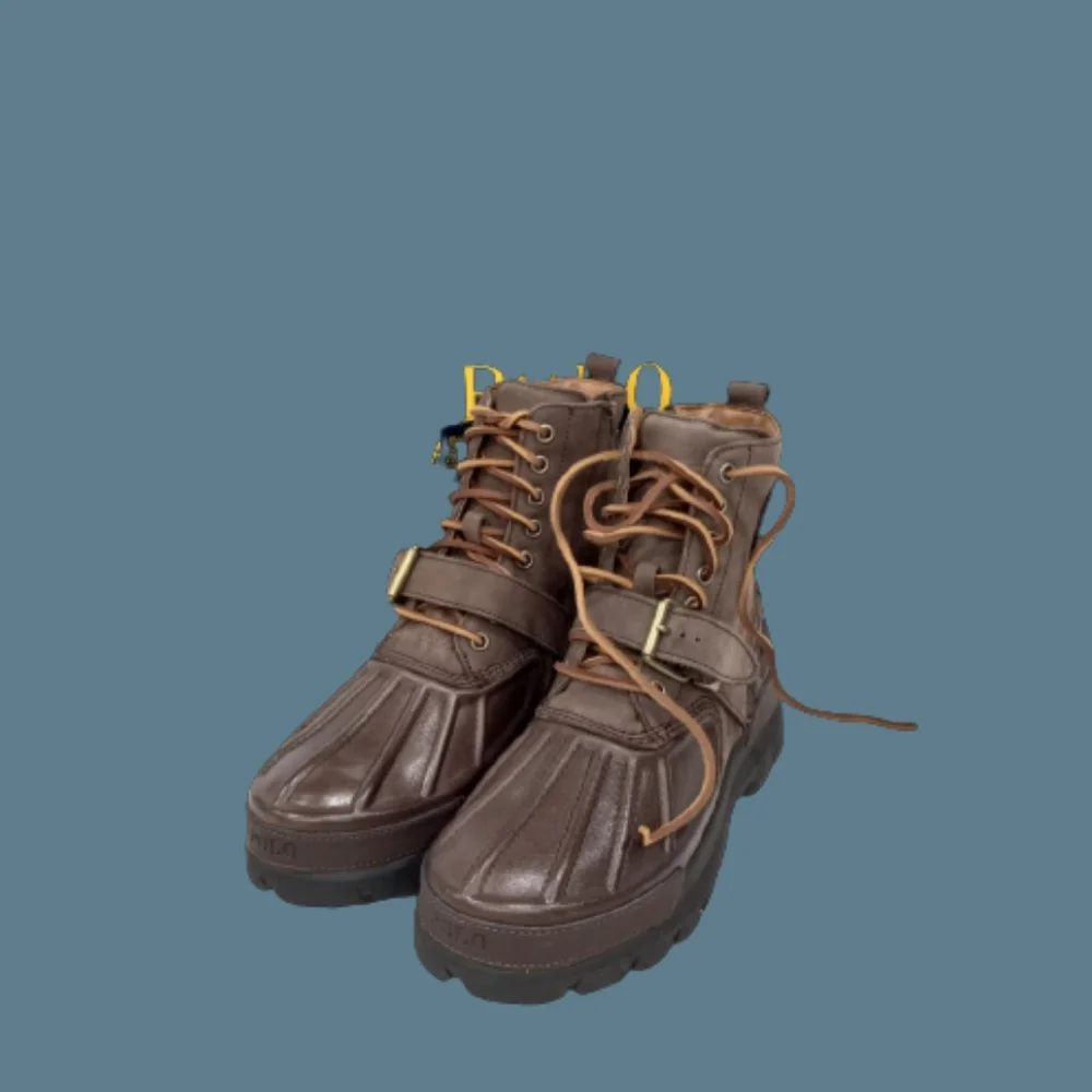 *NWOT Polo Ralph Lauren Boxed Oslo High Waterproof Leather-Suede Boot - Picture 1 of 5